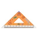 Zestaw Przybory Geometryczne Kapibara Linijka Kątomierz Ekierki 4el