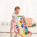 Pchacz dla dziecka chodzik drewniany kostka edukacyjna 6w1