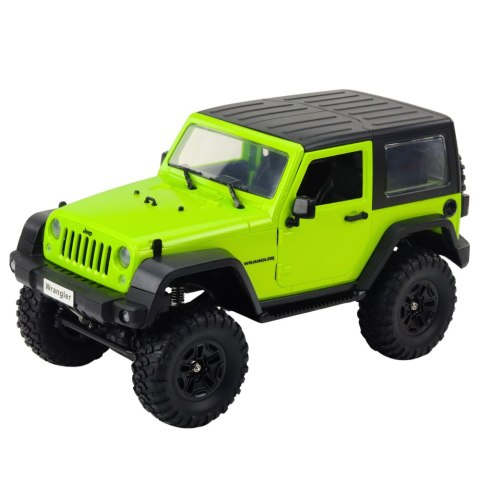 Auto Terenowe Zdalnie Sterowane RC Jeep Wrangler Rock Crawler Zielony 1:14 Auto Terenowe Zdalnie Sterowane RC Jeep Wrangler Rock Crawler Zielony 1:14