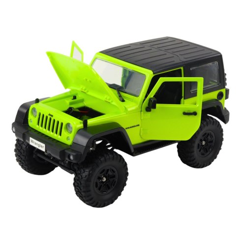 Auto Terenowe Zdalnie Sterowane RC Jeep Wrangler Rock Crawler Zielony 1:14 Auto Terenowe Zdalnie Sterowane RC Jeep Wrangler Rock Crawler Zielony 1:14