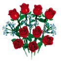 Klocki Konstrukcyjne Bukiet Kwiatów Róże Czerwone 649 el.