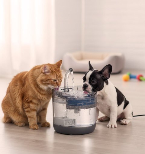 Poidełko fontanna dla psa kota zwierząt automatyczne poidło USB 1,8l filtr czyszczący