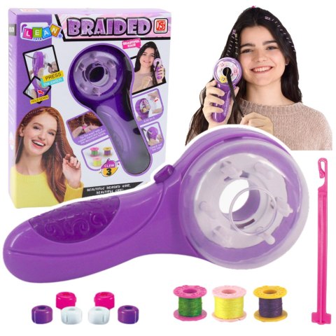 Zestaw Piękności Do Włosów Zaplatarka Do Warkoczyków Nitki Gumki Koraliki