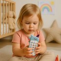 Dziecięcy Telefon Edukacyjny Światła Dźwięki Melodie Niebieski