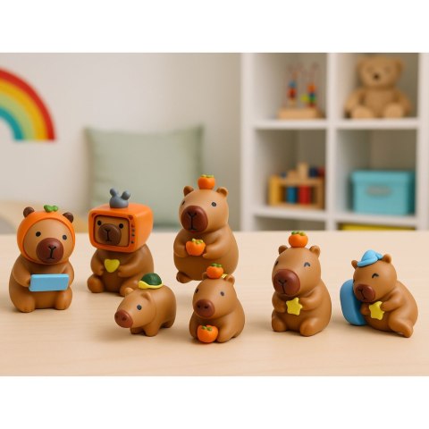 Figurka Niespodzianka Kapibara Zabawka Kolekcja Blind Box Mix