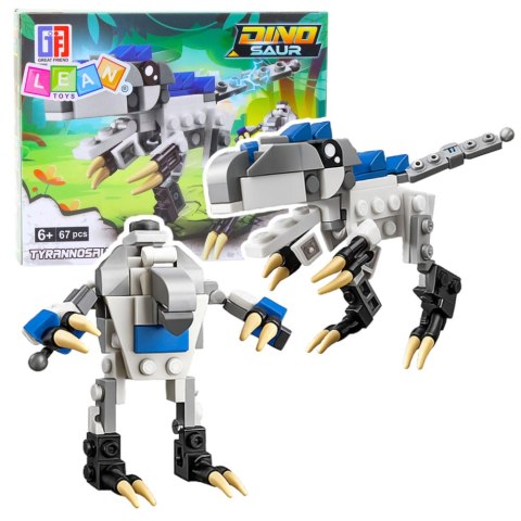 Klocki Konstrukcyjne 2w1 Dinozaur Robot Tyrannosaurus Rex 67 el.