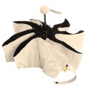 Parasolka Kieszonkowa Składana z Ochroną UV UPF 50+ Etui Beżowa 90 cm