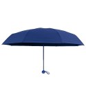 Parasolka Kieszonkowa Składana z Ochroną UV UPF 50+ Etui Granatowa 90 cm