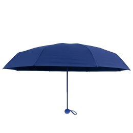 Parasolka Kieszonkowa Składana z Ochroną UV UPF 50+ Etui Granatowa 90 cm