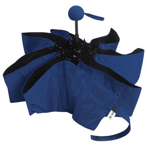 Parasolka Kieszonkowa Składana z Ochroną UV UPF 50+ Etui Granatowa 90 cm