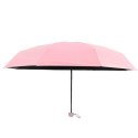 Parasolka Kieszonkowa Składana z Ochroną UV UPF 50+ Etui Różowa 90 cm