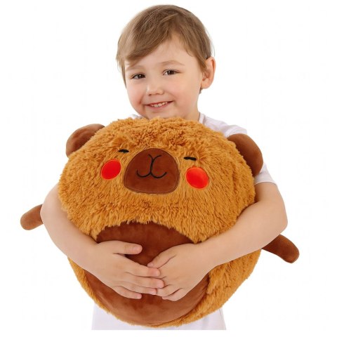 Piłka Do Skakania Rosnąca Pluszowa Kapibara Brązowa Pompka 50 cm
