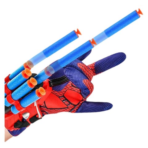 Rękawica Z Wyrzutnią Na Strzałki Piankowe Spider Dla Dzieci 10szt.
