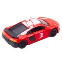 Samochód Sportowy Metalowy Napęd Pull Back Światła Dźwięki Czerwony 1:43