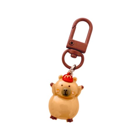 Zestaw Mini Breloczki Kapibara Figurki Ozdoby Do Kluczy 4 szt.