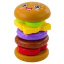 Układanka Piramida Hamburger Dla Dzieci Kolorowy 7 el.