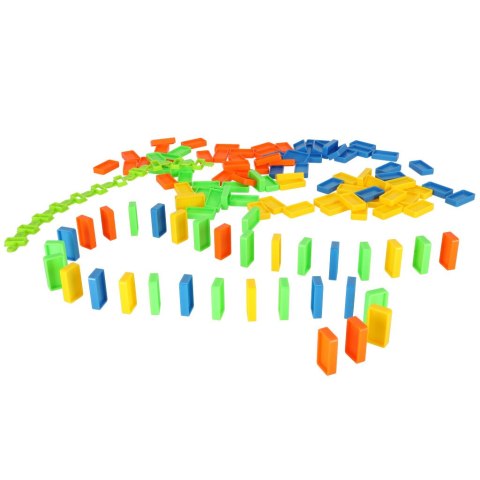 Domino klocki tor z wyrzutnią samolotów rakiet