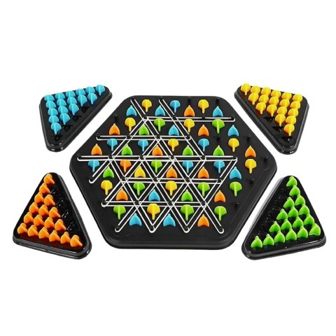 Gra Strategiczna Rodzinna Edukacyjna Puzzle Geometryczne Trójkąty