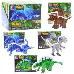 Klocki Konstrukcyjne Zestaw Dinozaur Robot 2w1 148-175 el. Mix