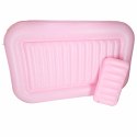 Materac dmuchany do pływania, leżak do opalania z poduszką 175cm różowy