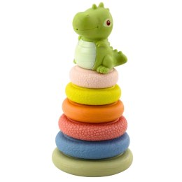 Miękka Piramida Sensoryczna Dinozaur Gumowa EKO Kolorowa
