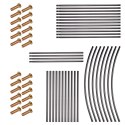 Pergola ogrodowa LUARO łuk uchwyt na róże kwiaty bluszcz pnącza metalowa 240 x 140 cm