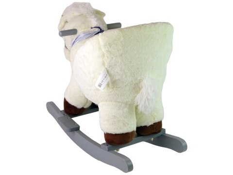 Koń Jednorożec Na Biegunach Bujak Dla Malucha Biały Beżowy