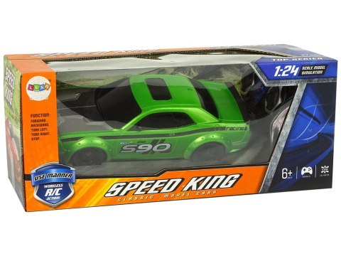 Zdalnie Sterowane Auto Sportowe 1:24 Wyścigi Zielony