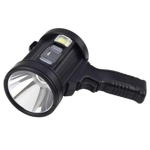 Latarka LED Szperacz Solarna 6 Trybów Powerbank Wymienne Filtry 23 cm