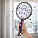 Rakieta Owadobójcza Elektryczna Teleskopowa 2w1 Lampa Na Muchy Komary