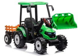 Traktor Na Akumulator Z Przyczepą Hercules Zielony 24V