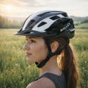 Kask rowerowy na rower RALLEX damski męski regulowany czarno-biały L 58-62cm
