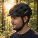 Kask rowerowy na rower RALLEX damski męski regulowany czarny L 58-62cm