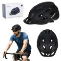 Kask rowerowy na rower RALLEX damski męski regulowany czarny L 58-62cm