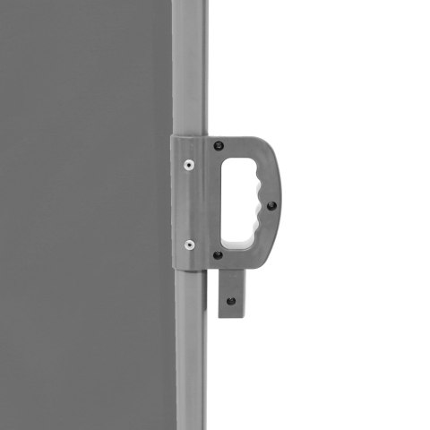 Markiza narożna boczna tarasowa LUARO parawan zwijany 180 x 620 cm szary