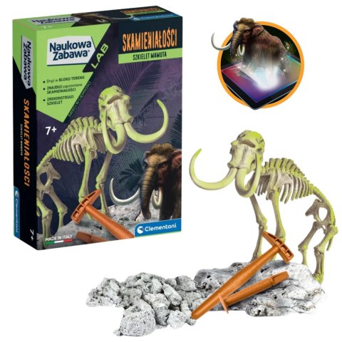 Naukowa Zabawa Skamieniałości Szkielet Mamuta Język Polski Clementoni 50859