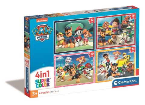 Puzzle 4w1 Super Color PSI PATROL Clementoni 21513
