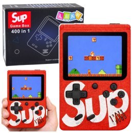 Elektroniczna Gra Konsola Retro Sup 400 Gier LCD 8 Bit Czerwona