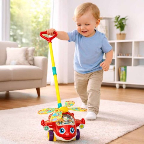 Pchacz na kiju samolot helikopter z dźwiękiem