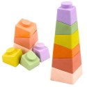 Zestaw Miękkie Klocki Sensoryczne Edukacyjne Gumowe Dinozaury 14 el.