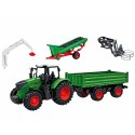 Zestaw Rolniczy Traktor z Przyczepą Zwierzęta Farmerzy Farma 45 el.