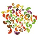 Puzzle dla dzieci układanka w puszce owoce warzywa 50 puzzli 25 obrazków