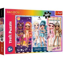 Puzzle - 100 - Tęczowe laleczki - Rainbow High - Trefl 16444