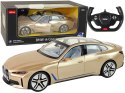 Auto BMW I4 Samochód Zdalnie Sterowany RC Rastar Złoty 1:14