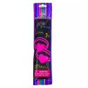 Podwójne Bransoletki Opaski z Sercem Fluorescencyjne Stick Neon Świecące