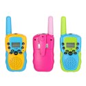 Walkie talkie krótkofalówka dla dzieci zestaw 3 sztuki