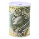 Skarbonka Metalowa Dla Dzieci Banknot 500 Złotych 15 x 10,5cm