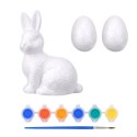 Zestaw Do Malowania Styropianowych Ozdób Zając 2 Jajka Farby