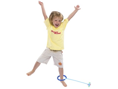 Hula hop na nogę skakanka skipper piłka świecąca migająca LED niebieska