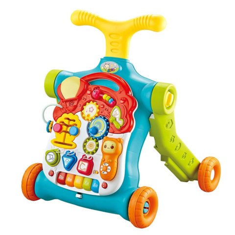 Chodzik Pchacz Hulajnoga Stolik Edukacyjny Panel Interaktywny 5w1 Kolorowy